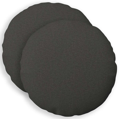 Federa 2 pz HEERLEN Grigio Scuro Ø 60 cm Tessuto