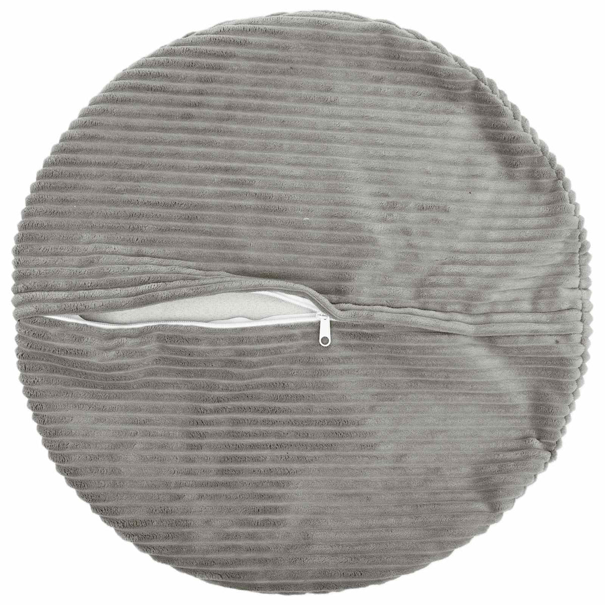Federa 2 pcs HEERLEN Grigio Chiaro Ø 60 cm corduroy | homemem39