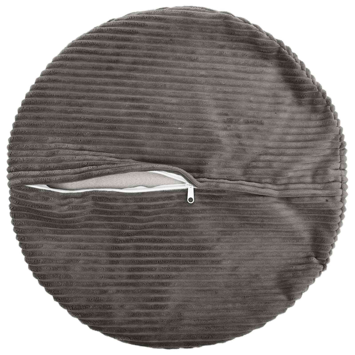 Federa 2 pcs HEERLEN Grigio Scuro Ø 60 cm corduroy | homemem39