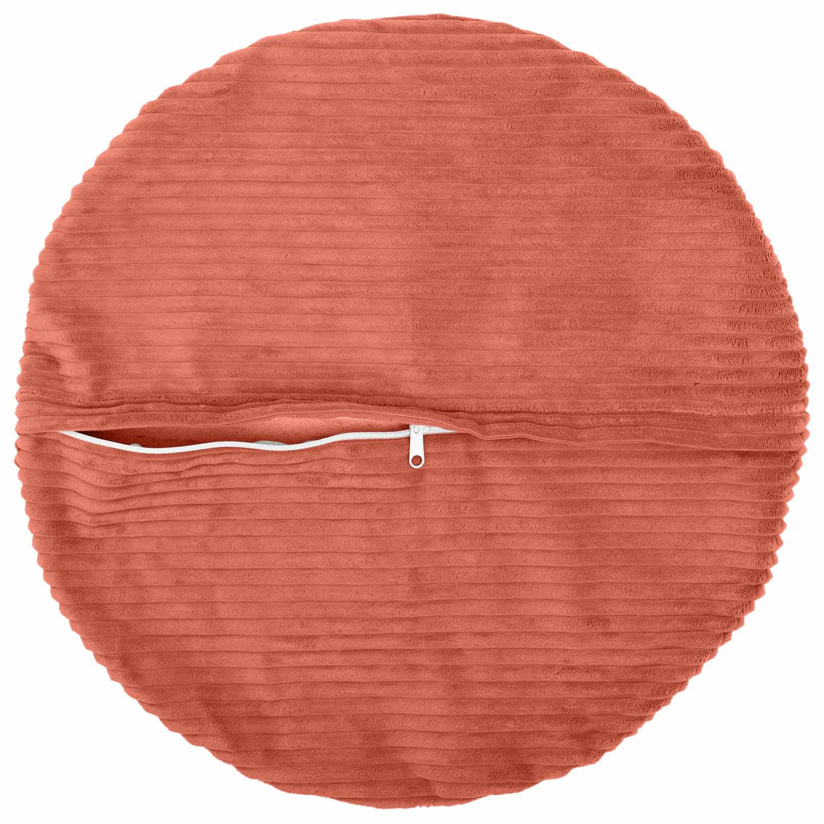 Federa 6 pcs HEERLEN Rosso Arancio Ø 60 cm corduroy