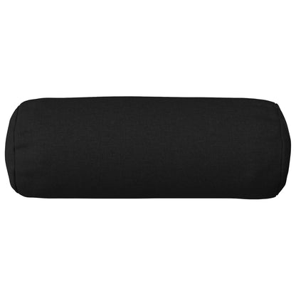 Federa 6 pz HEERLEN Nero Ø 15 x 40 cm Tessuto | homemem39