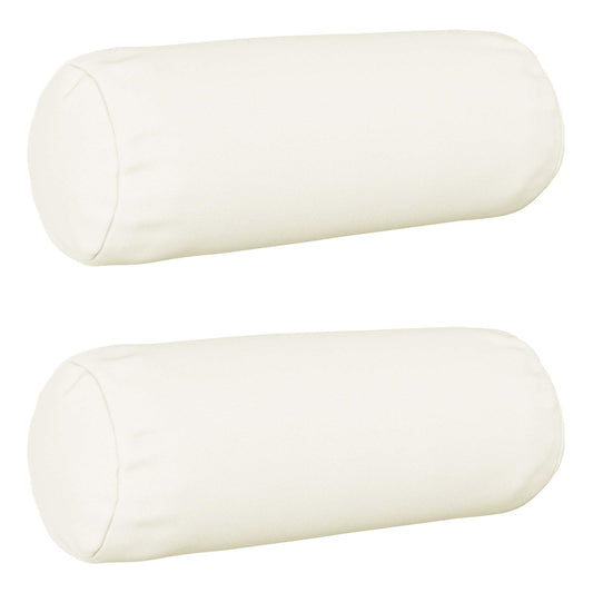 Federa 2 pz HEERLEN Bianco Ø 15 x 40 cm Tessuto | homemem39
