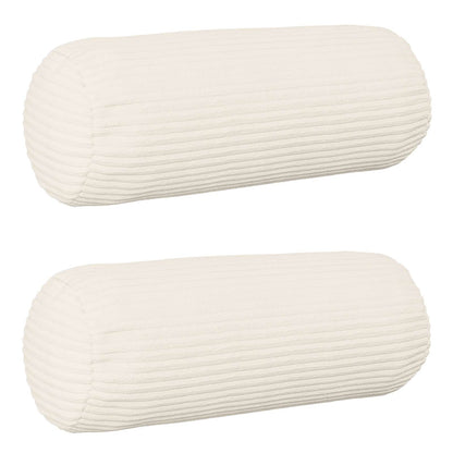 Federa 2 pcs HEERLEN Crema Ø 15 x 40 cm corduroy | homemem39