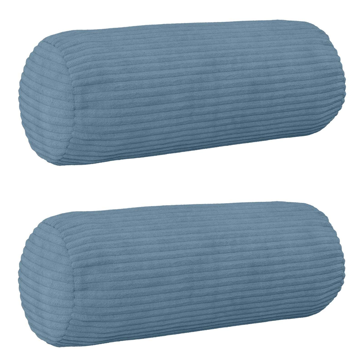 Federa 2 pcs HEERLEN Blu Ø 15 x 40 cm corduroy | homemem39