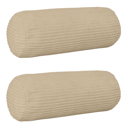 Federa 2 pcs HEERLEN Tortora Ø 15 x 40 cm corduroy | homemem39