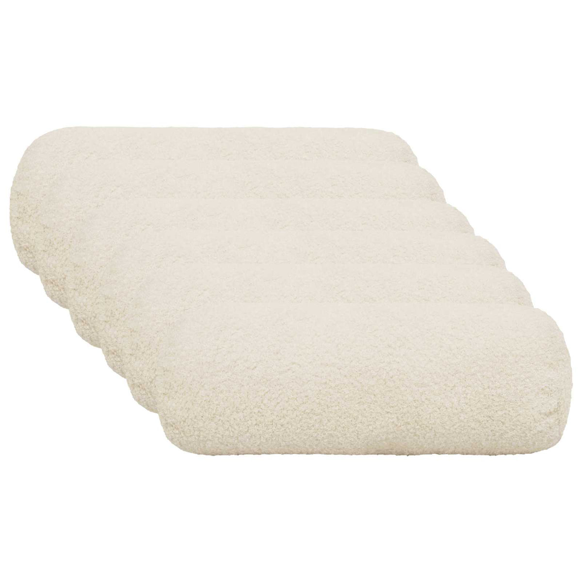Federa 6 pcs HEERLEN Crema Ø 15 x 40 cm Bouclé | homemem39
