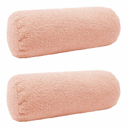 Federa 2 pcs HEERLEN Rosa Ø 15 x 40 cm Bouclé | homemem39