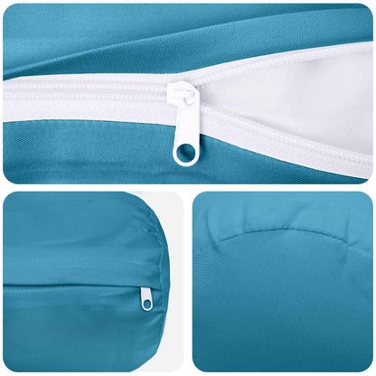 Federa 2 pcs HEERLEN Azzurro Ø 15 x 40 cm Poliestere