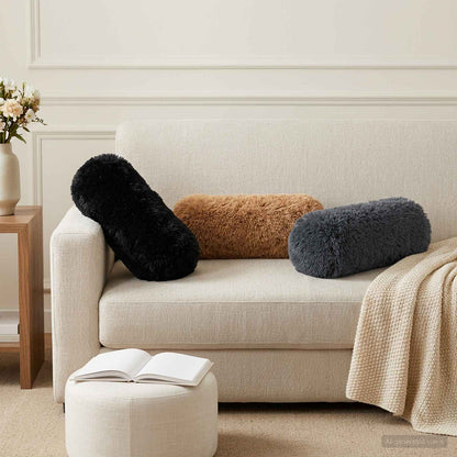 Cuscino con cuscino HEERLEN 2 pz Tortora Fleece PV | homemem39