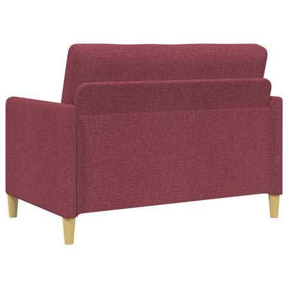 Set di Divani con Storage 2 pcs Rosso Vino Poliestere | homemem39