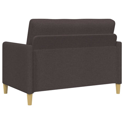 Set di Divani con Storage 2 pcs Marrone Scuro Poliestere | homemem39