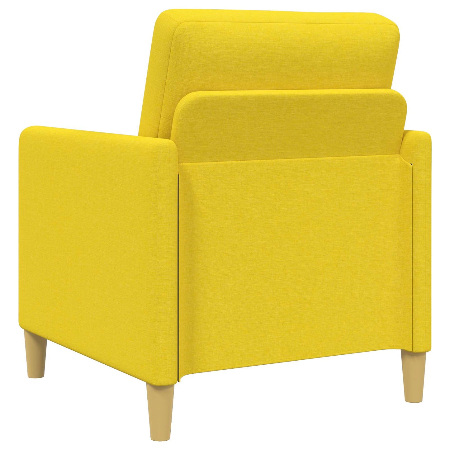 Set di Divani con Storage 2 pcs Giallo Chiaro Poliestere | homemem39