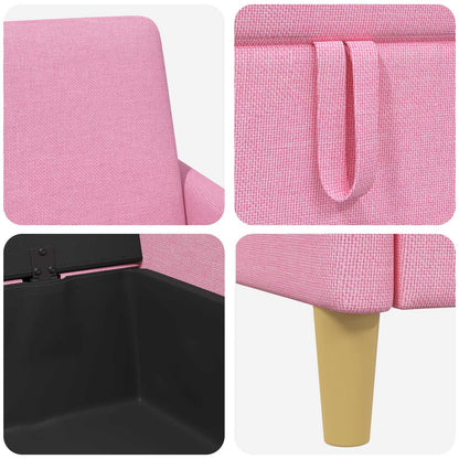 Set di Divani con Storage 2 pcs Rosa Poliestere | homemem39