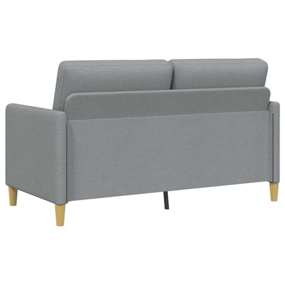 Set di Divani con Storage 2 pz Grigio Chiaro Poliestere