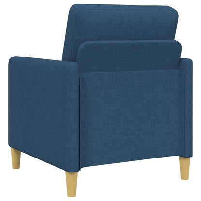 Set di Divani con Storage 2 pz Blu Poliestere