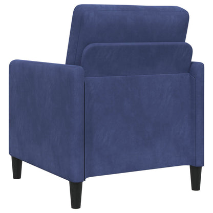 Set di Divani con Storage 2 pz Blu Polizia Poliestere | homemem39
