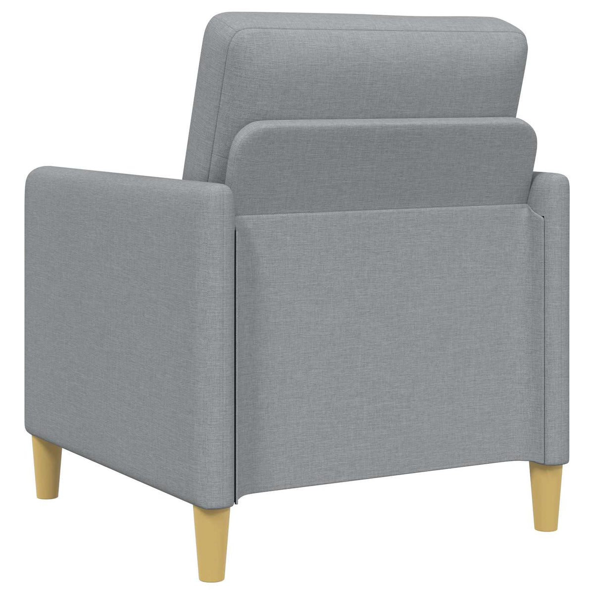 Set di Divani con Storage 2 pcs Grigio Chiaro Poliestere