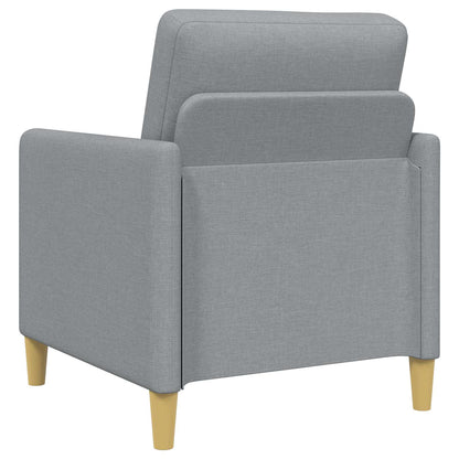 Set di Divani con Storage 2 pcs Grigio Chiaro Poliestere