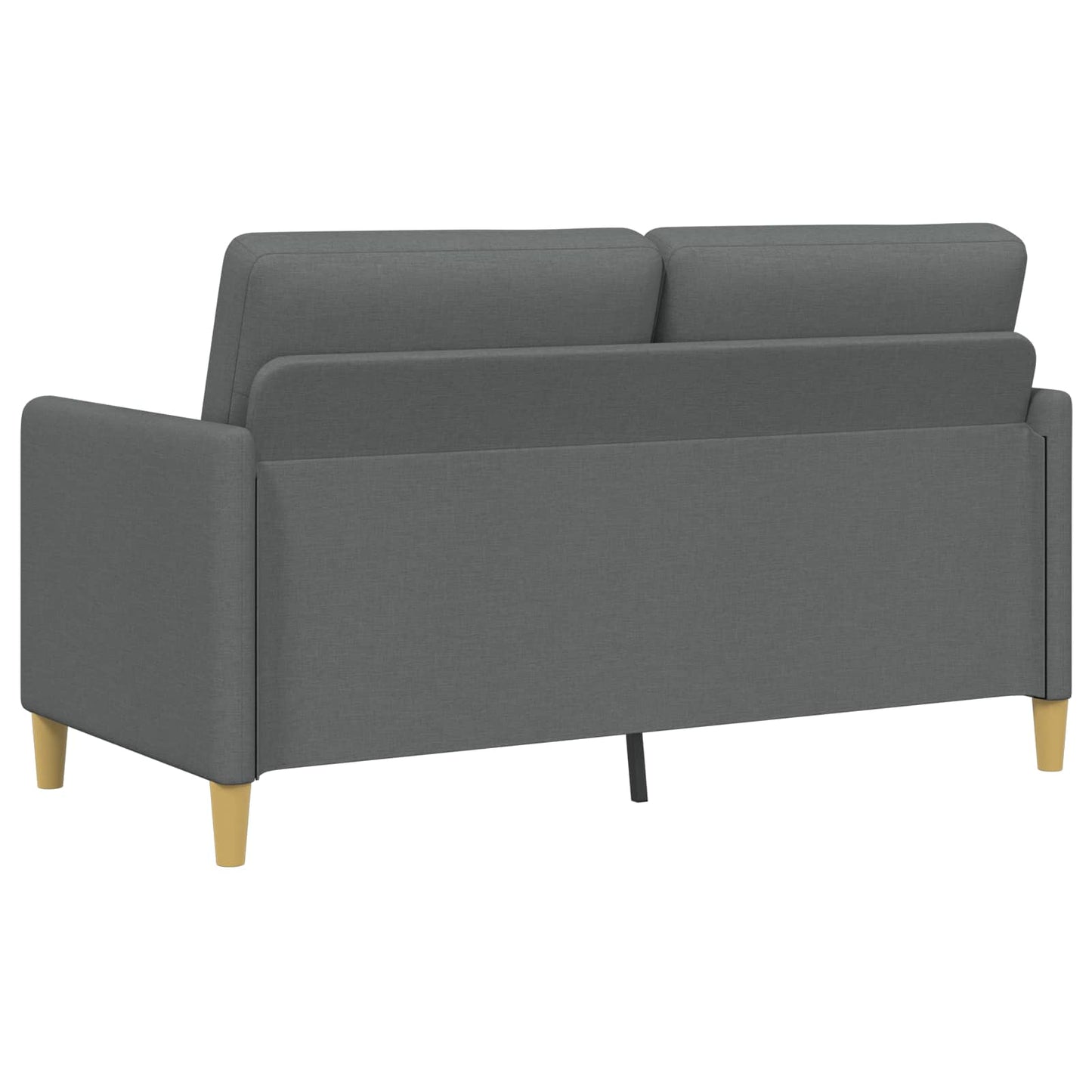 Set di Divani con Storage 2 pz Grigio Scuro Poliestere