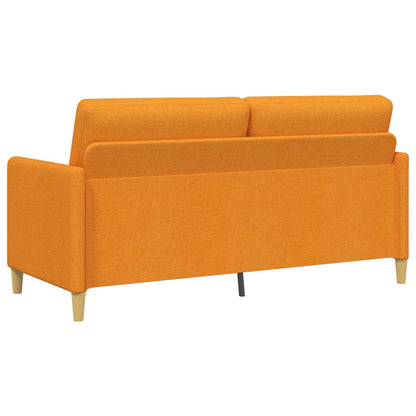 Set di Divani con Storage 2 pz Giallo Scuro Poliestere