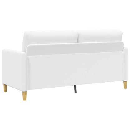 Set di Divani con Storage 2 pz Bianco Poliestere