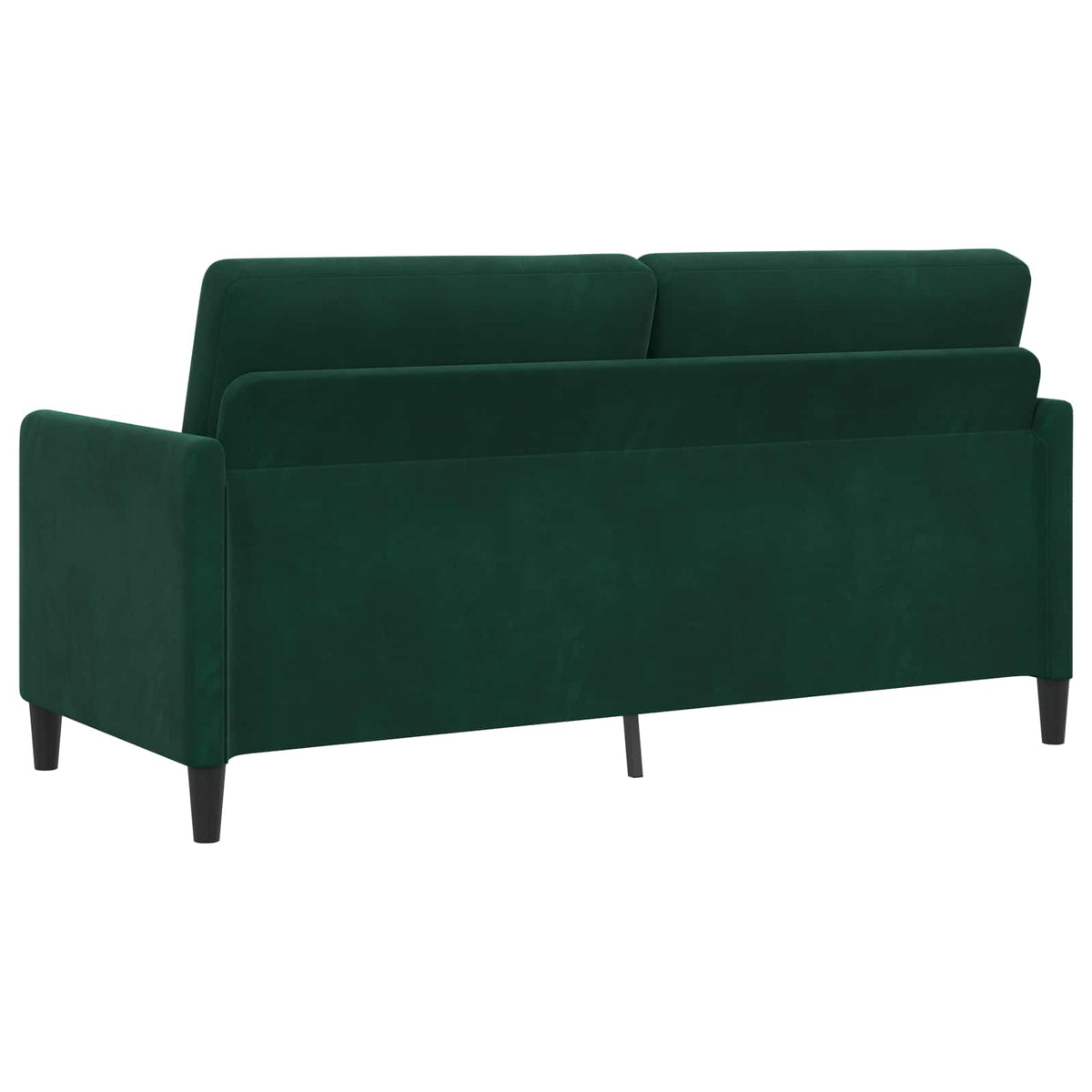 Set di Divani con Storage 2 pz Verde Scuro Poliestere