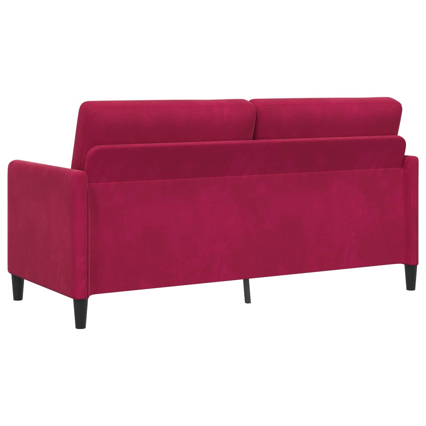 Set di Divani con Storage 2 pz Rosso Vino Poliestere | homemem39