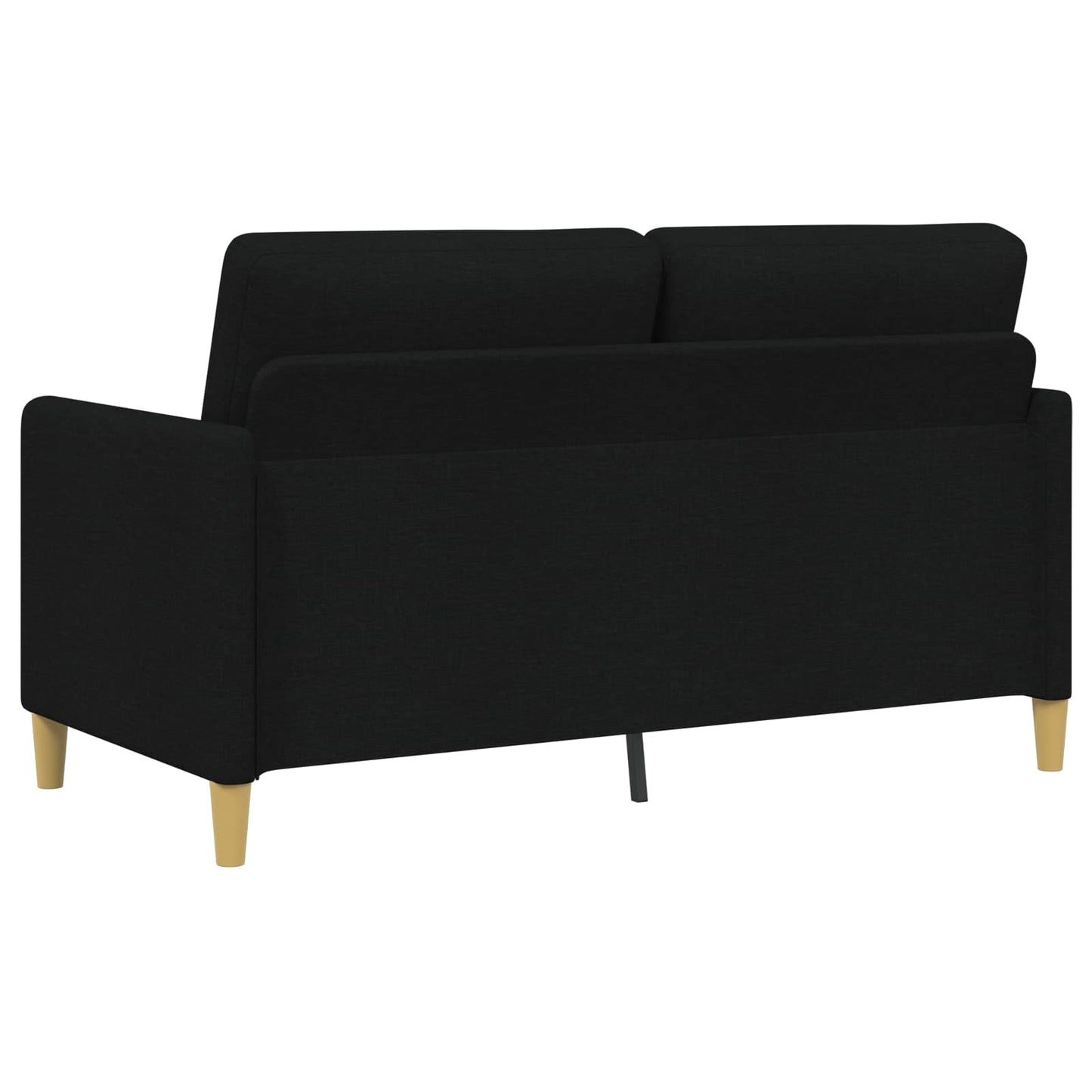 Set di Divani con Storage 2 pz Nero Poliestere
