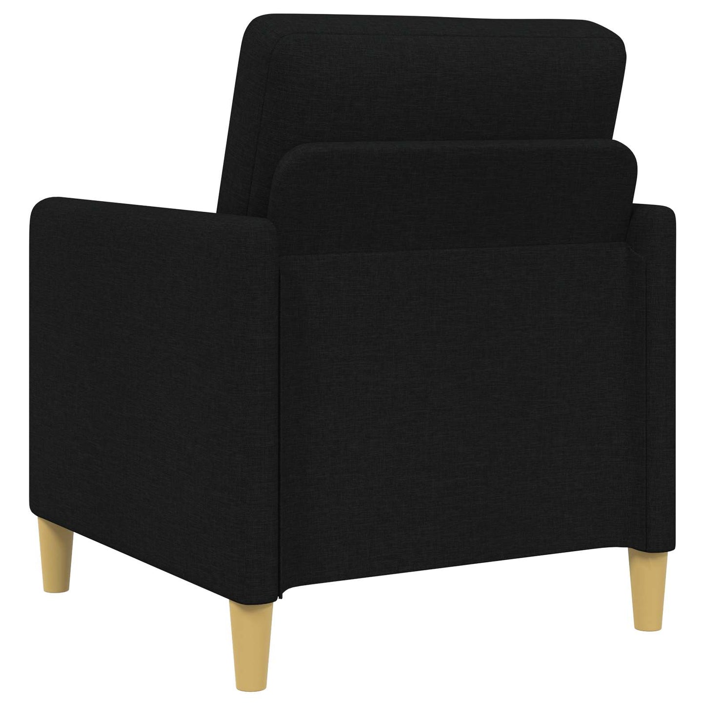 Set di Divani con Storage 2 pz Nero Poliestere