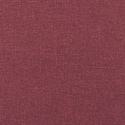 Set di Divani con Storage 2 pz Rosso Vino Poliestere