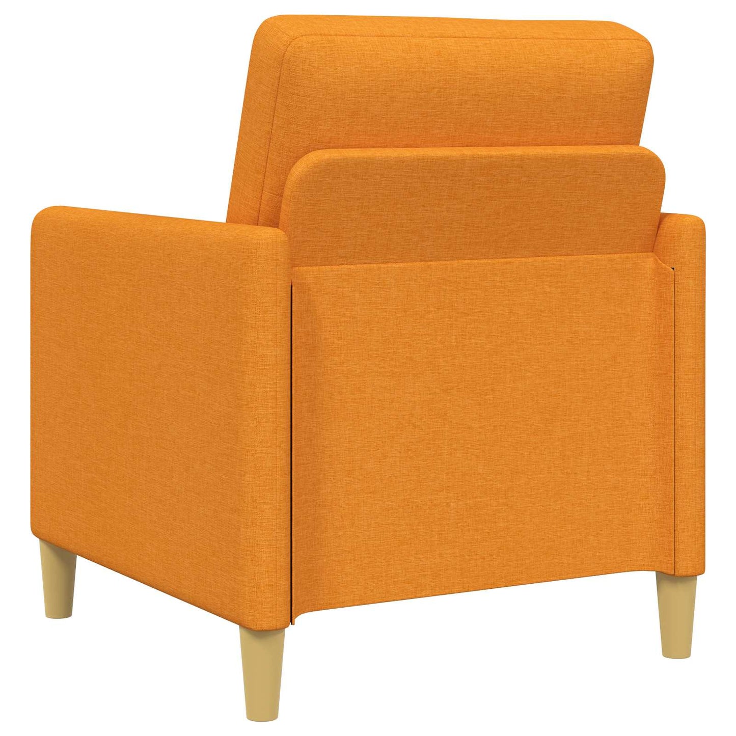 Set di Divani con Storage 2 pz Giallo Scuro Poliestere