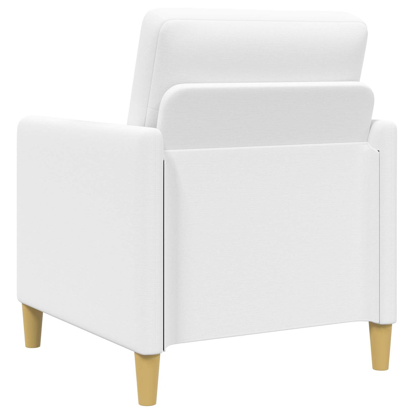 Set di Divani con Storage 2 pz Bianco Poliestere