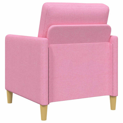 Set di Divani con Storage 2 pz Rosa Poliestere