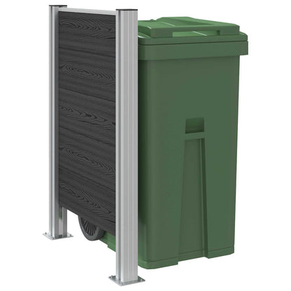 Recinzione Contenitore per Rifiuti Grigio 85 x 12 x 115 cm | homemem39