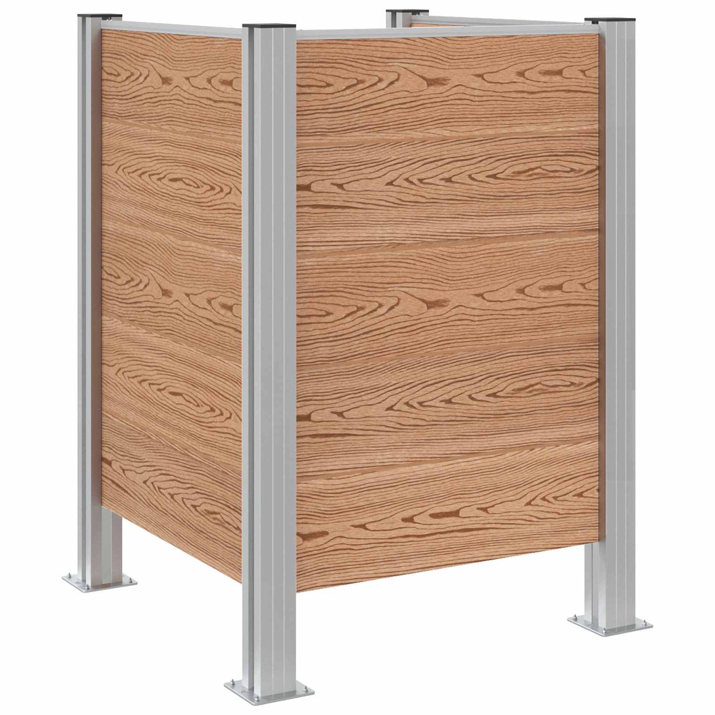 Recinzione Contenitore per Rifiuti Marrone 85 x 85 x 115 cm | homemem39