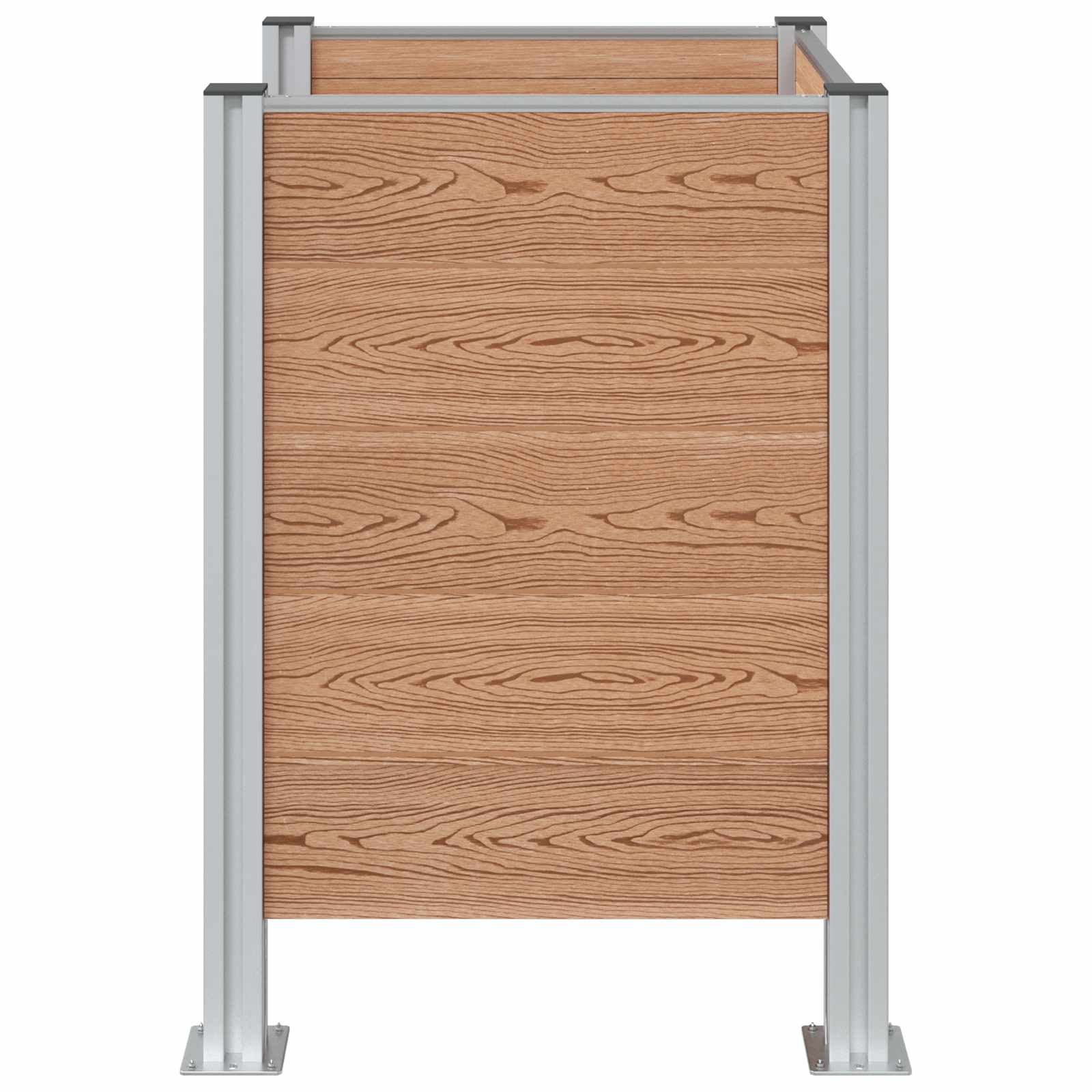 Recinzione Contenitore per Rifiuti Marrone 85 x 85 x 115 cm | homemem39