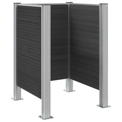 Recinzione Contenitore per Rifiuti Grigio 85 x 85 x 115 cm | homemem39