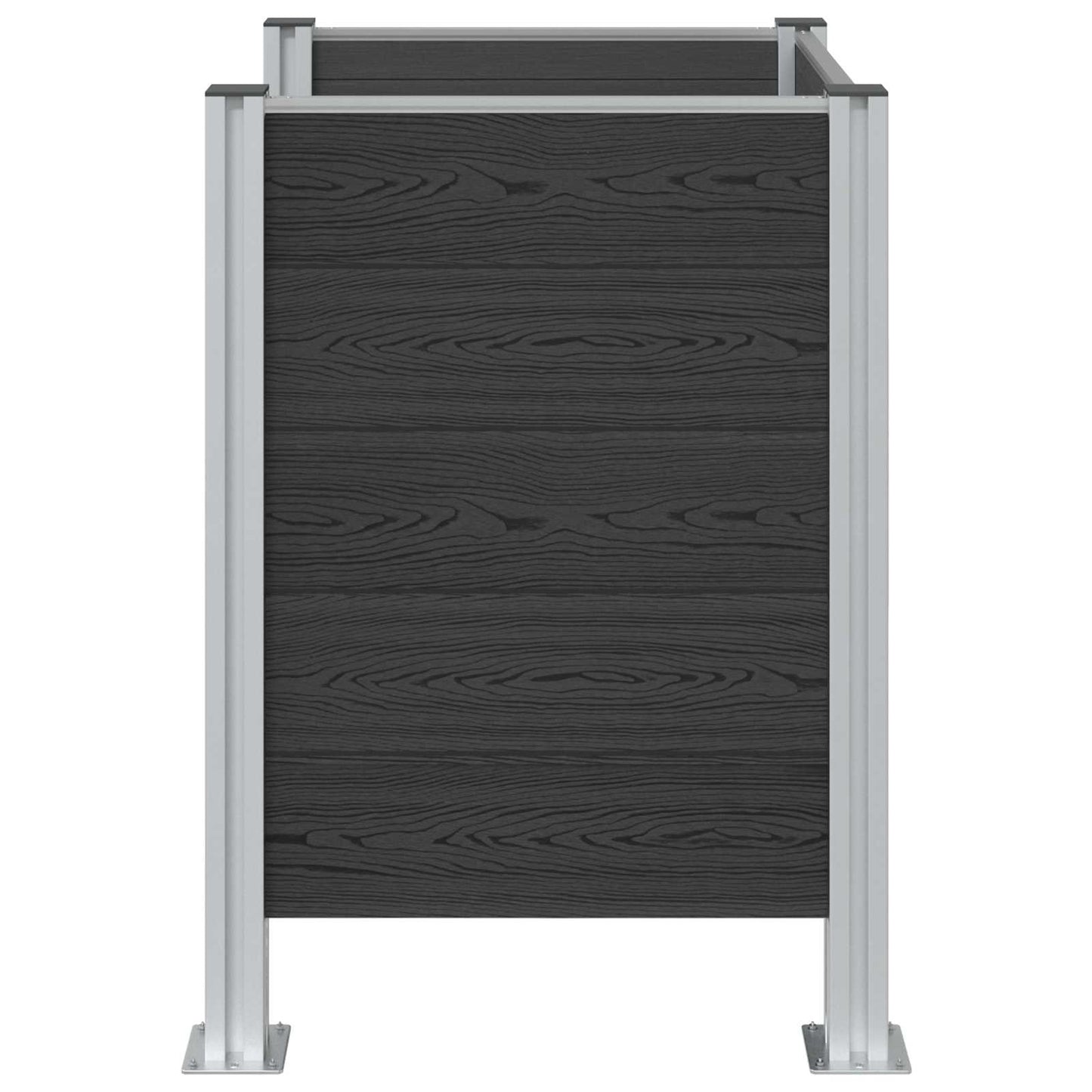 Recinzione Contenitore per Rifiuti Grigio 85 x 85 x 115 cm | homemem39