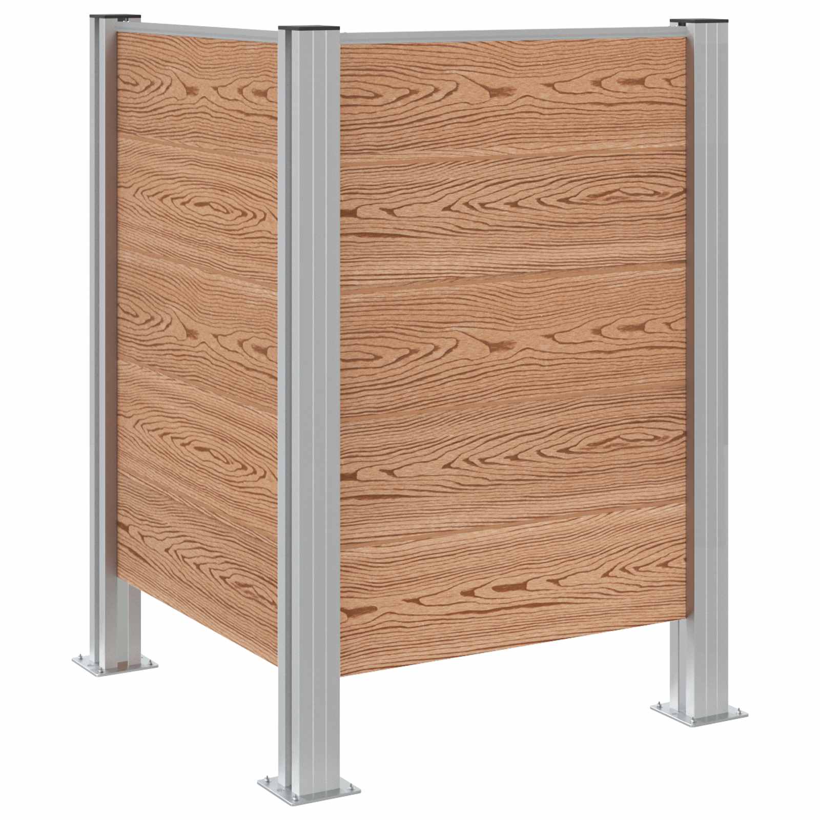 Recinzione Contenitore per Rifiuti Marrone 85 x 85 x 115 cm | homemem39