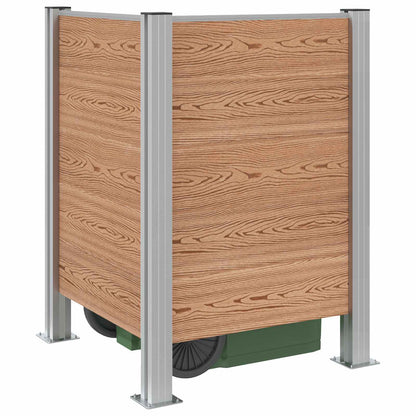 Recinzione Contenitore per Rifiuti Marrone 85 x 85 x 115 cm | homemem39