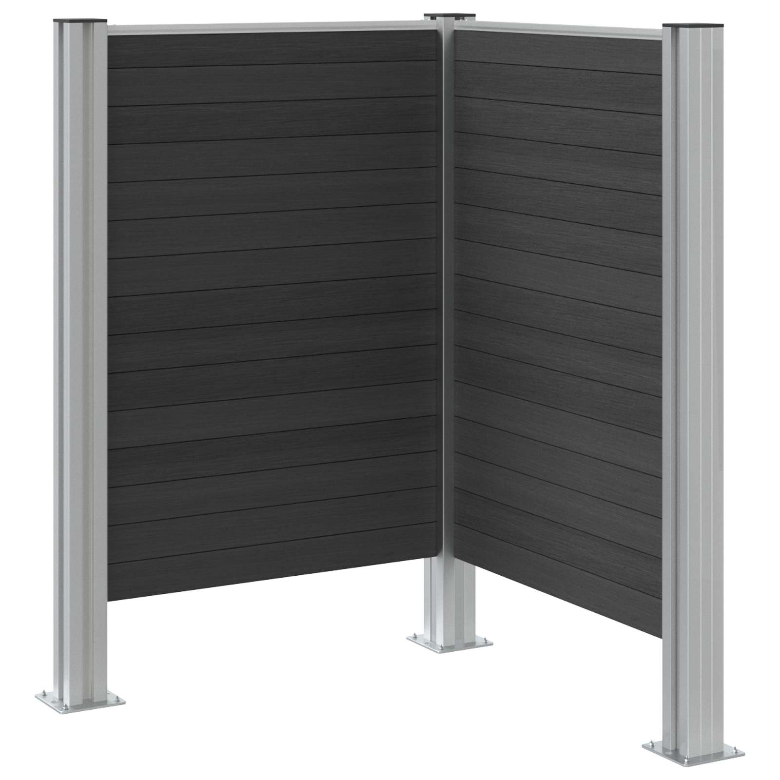 Recinzione Contenitore per Rifiuti Grigio 85 x 85 x 115 cm | homemem39