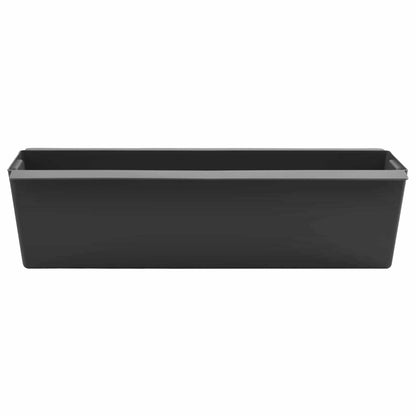 Fioriere per Euro pallet 12 pcs Nero 36 x 13,5 x 9,5 cm | homemem39