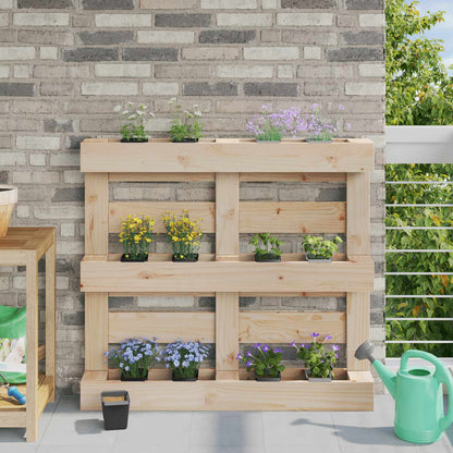 Fioriere per Euro pallet 12 pcs Nero 14 x 9 x 9,5 cm | homemem39