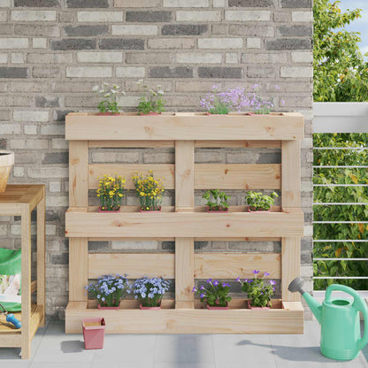 Fioriere per Euro pallet 24 pcs Marrone 13,5 x 9 x 9,5 cm | homemem39