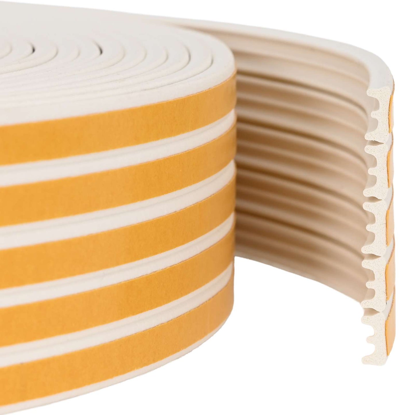 Nastro adesivo per finestre Bianco 9 x 4 mm 50 m Schiuma EPDM | homemem39