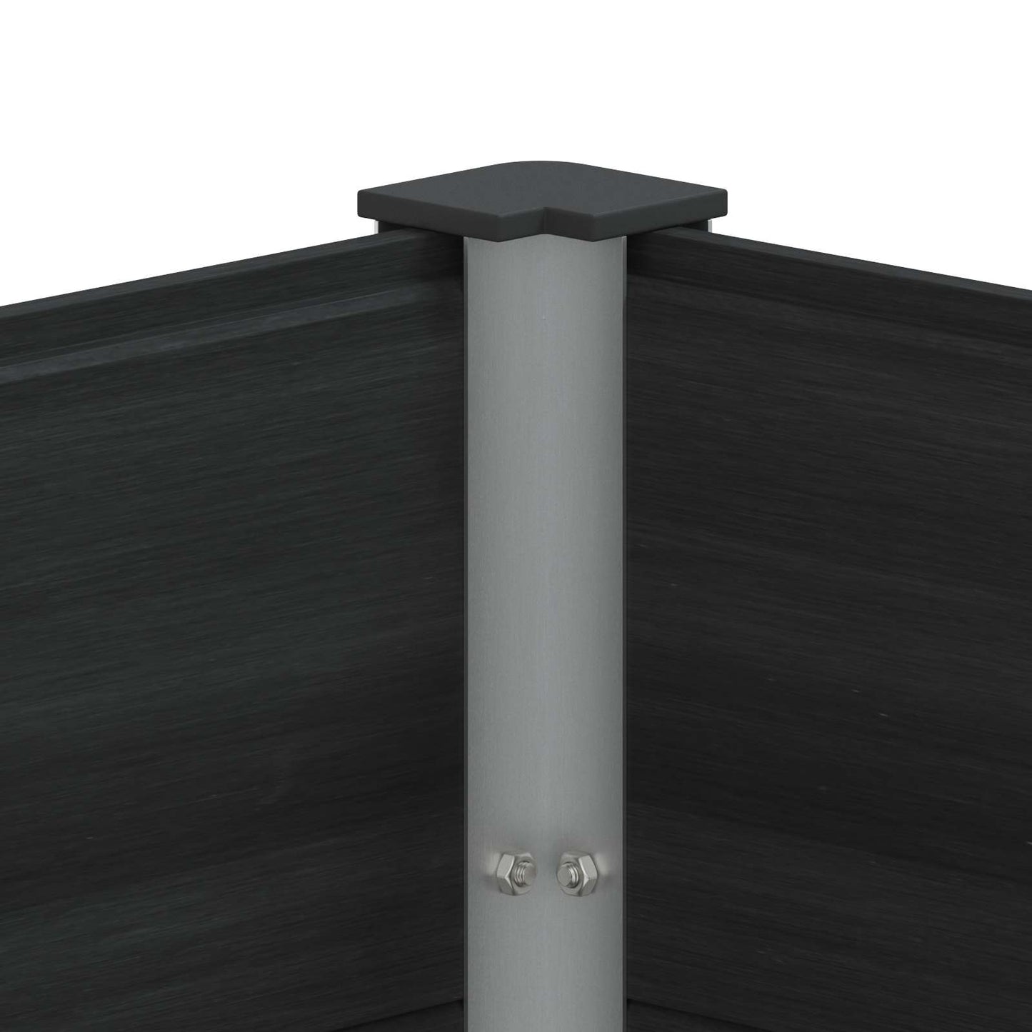 Letto rialzato da giardino Nero 100 x 50 x 54 cm - homemem39