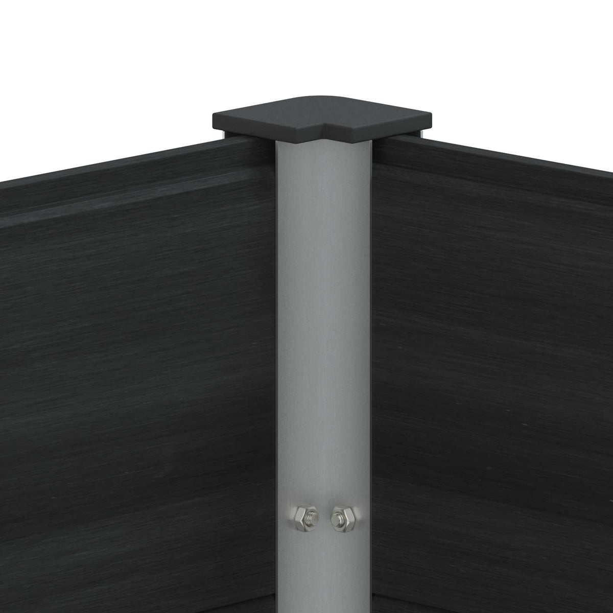 Letto rialzato da giardino Nero 100 x 50 x 54 cm - homemem39