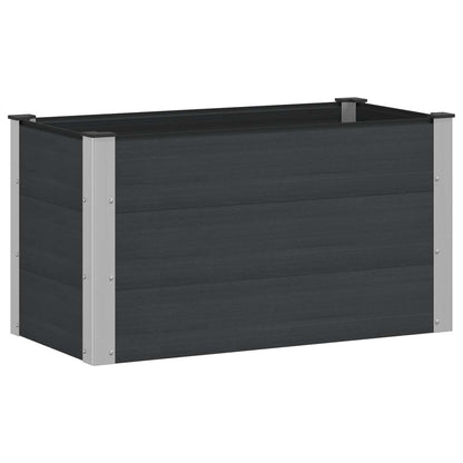 Letto rialzato da giardino Nero 100 x 50 x 54 cm | homemem39
