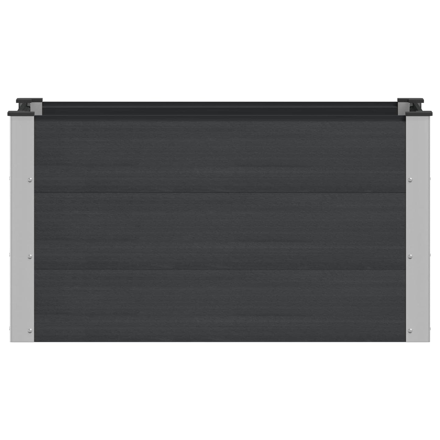 Letto rialzato da giardino Nero 100 x 50 x 54 cm | homemem39