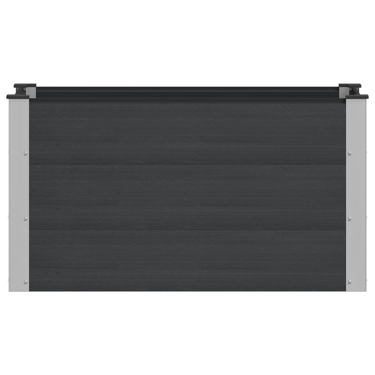Letto rialzato da giardino Nero 100 x 50 x 54 cm - homemem39